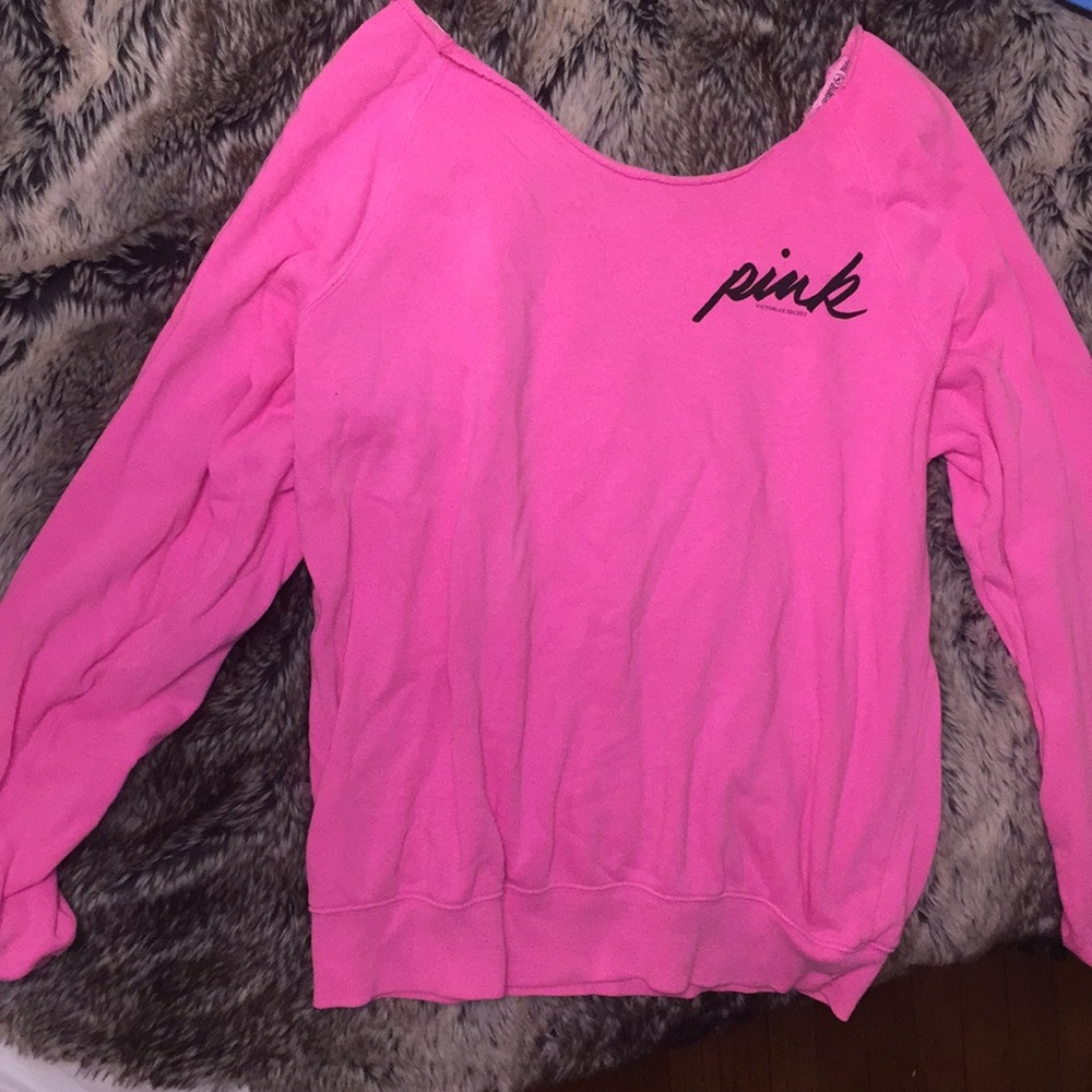 PINK off the shoulder sweater
